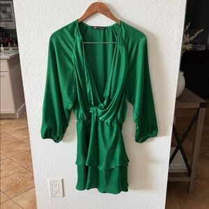 Zara Vibrant Green Dress